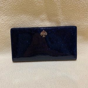 Blue sparkly Kate spade wallet